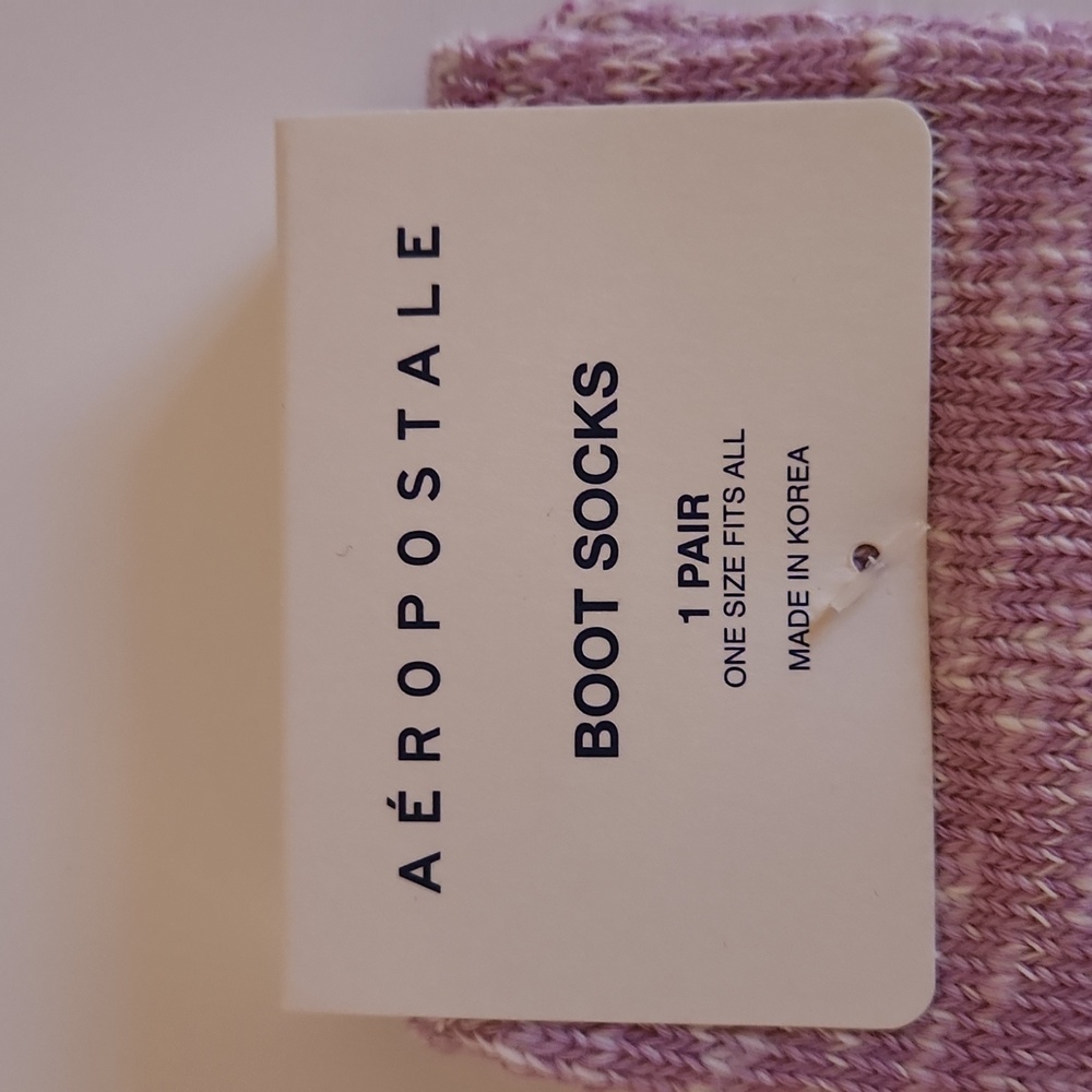 Pink Boot Socks - Picture 2 of 4
